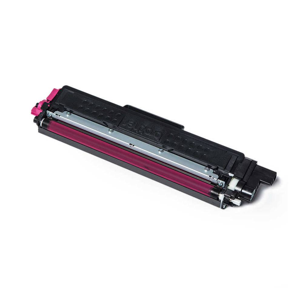 Lazer yazıcılar için pembe vurgulu siyah Brother toner kartuşu.