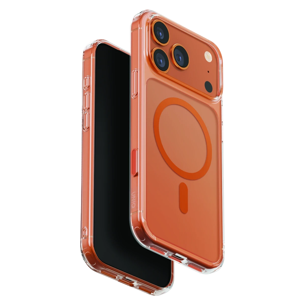 UNIQ Apple iPhone 17 Pro Max Uyumlu Clearvue Classic Magsafe Kapak Turuncu
