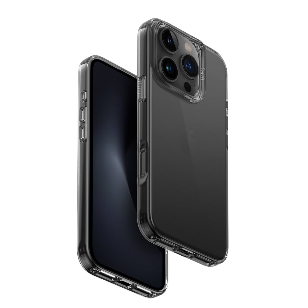 UNIQ Air Fender iPhone 16 Pro Uyumlu Telefon Kılıfı Füme