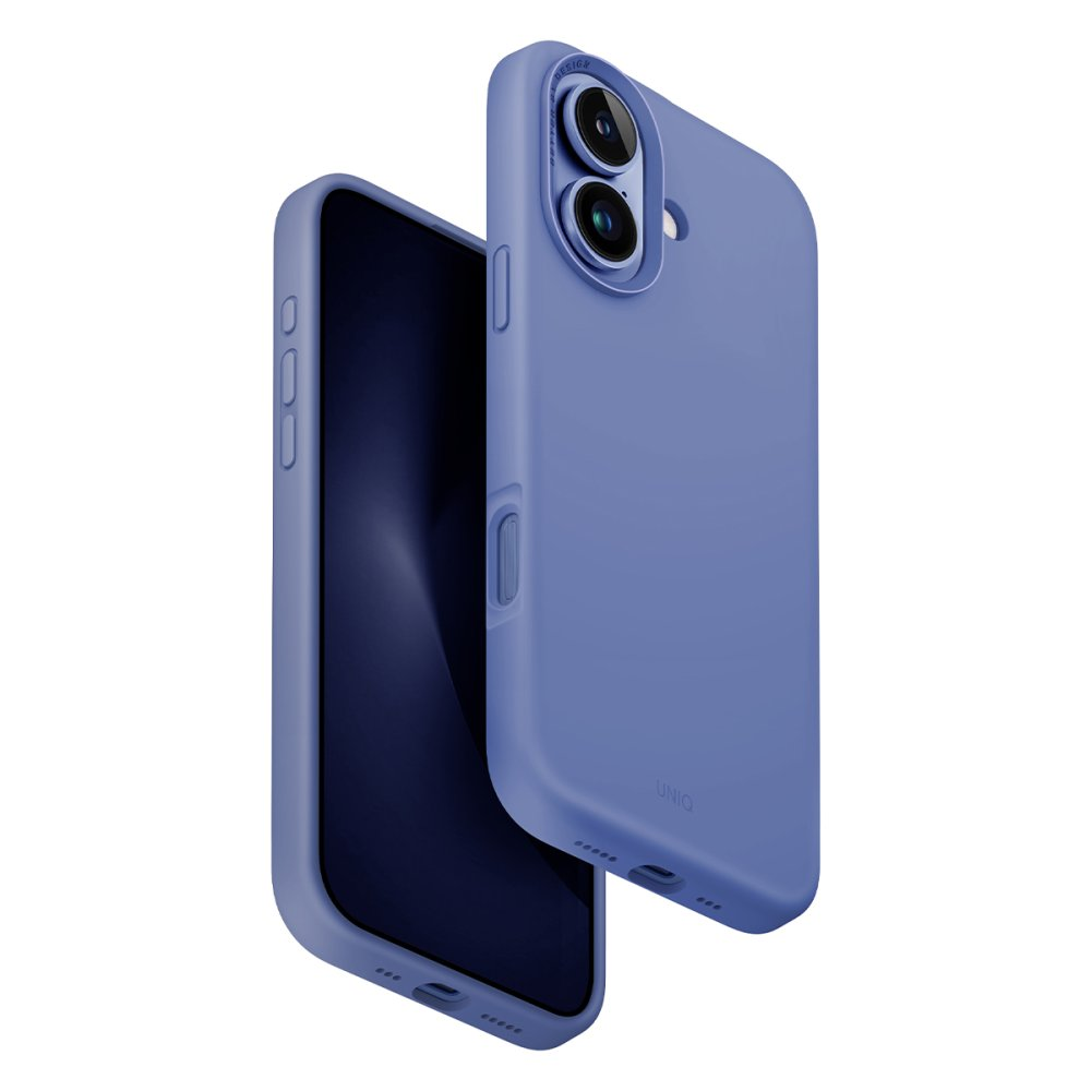 UNIQ Lino Hue iPhone 16 MagSafe Telefon Kılıfı Mavi