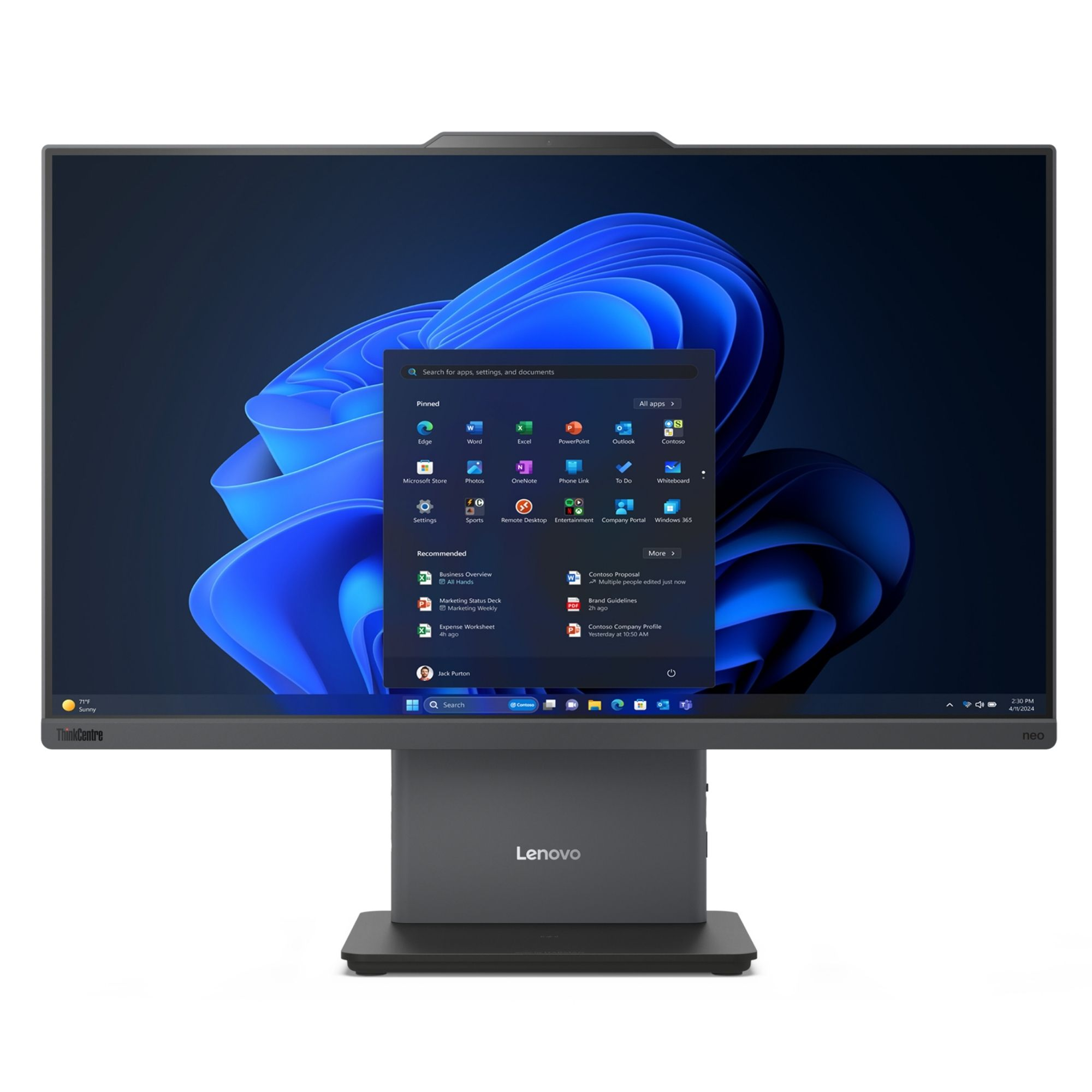LENOVO ThinkCentre Neo 50A 12SCA0E2TR011 FHD Intel Core i5-13420H 32 GB 512 GB 23,8 inç Windows 11 Pro All In One Bilgisayar Gri