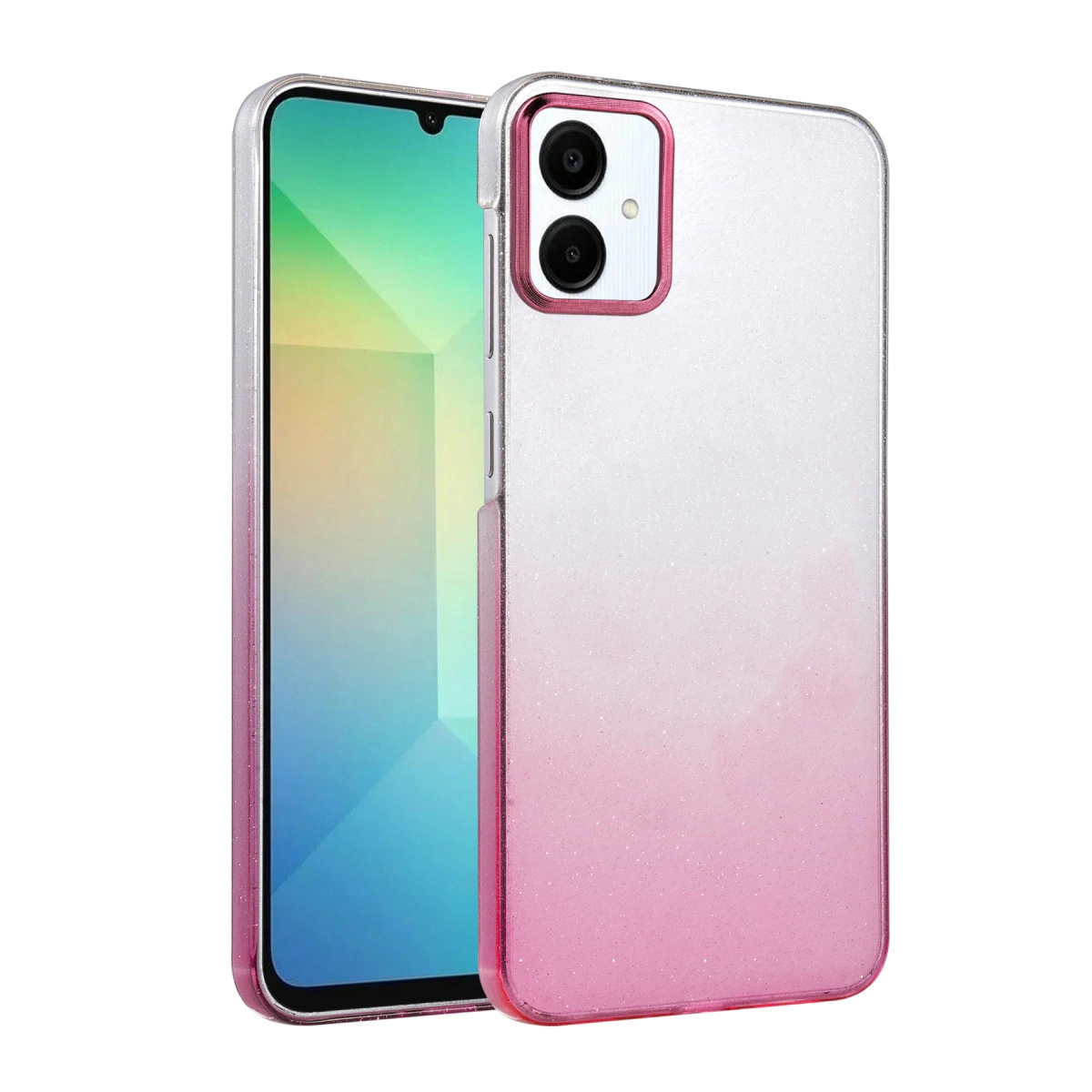 NEWFACE Samsung Galaxy A06 Uyumlu Glossy Kapak Telefon Kılıfı Pembe