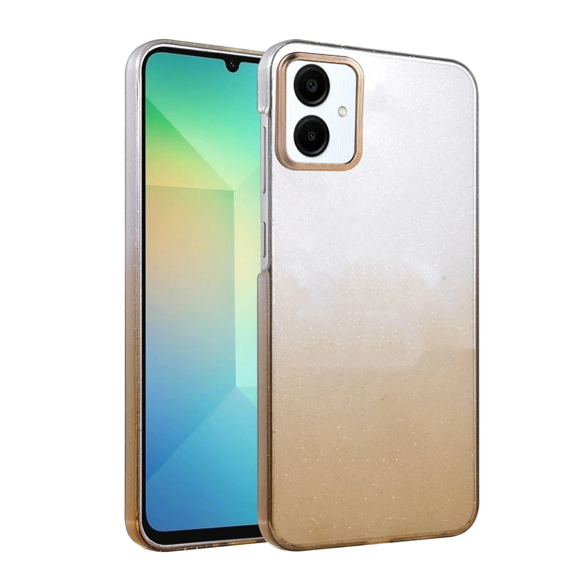 NEWFACE Samsung Galaxy A06 Uyumlu Glossy Kapak Telefon Kılıfı Çöl Titanyum