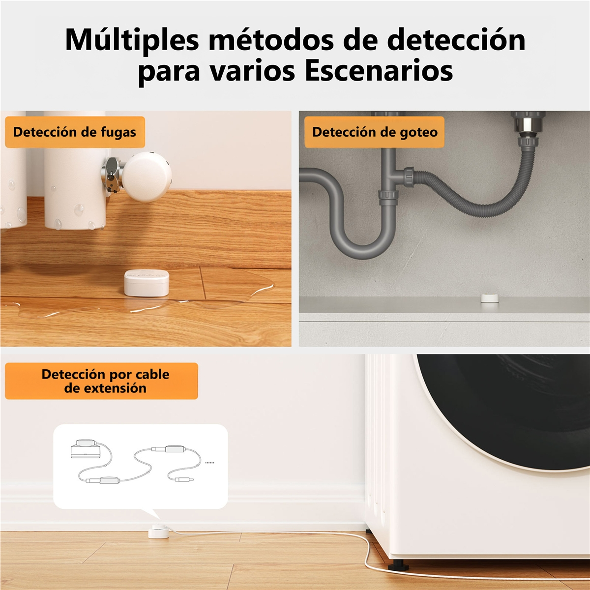 Wiele metod wykrywania: wycieków, kapania i kabli.