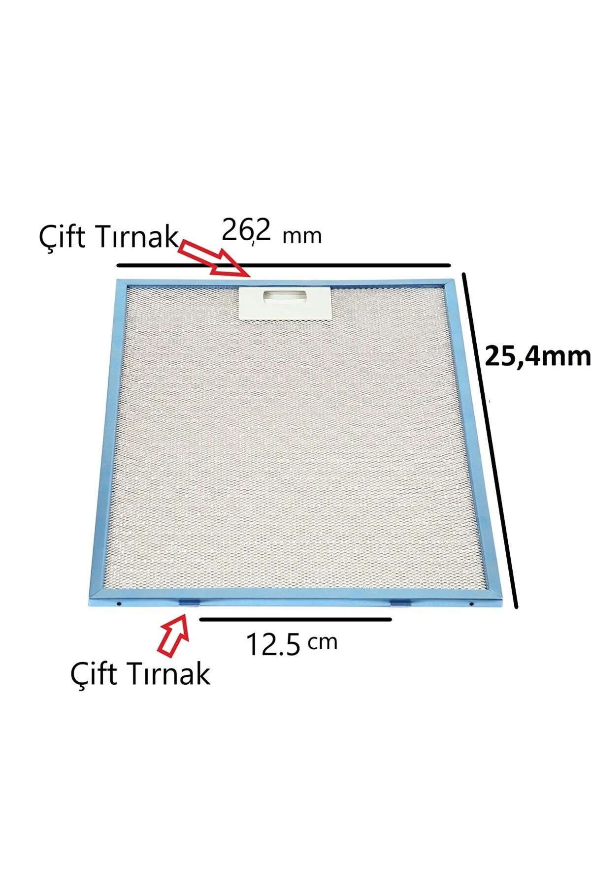 POPULER Vestel ADX-6002 Inox Uyumlu  Davlumbaz Alüminyum Yağ Filtresi 26,2 mm x 25,4 mm