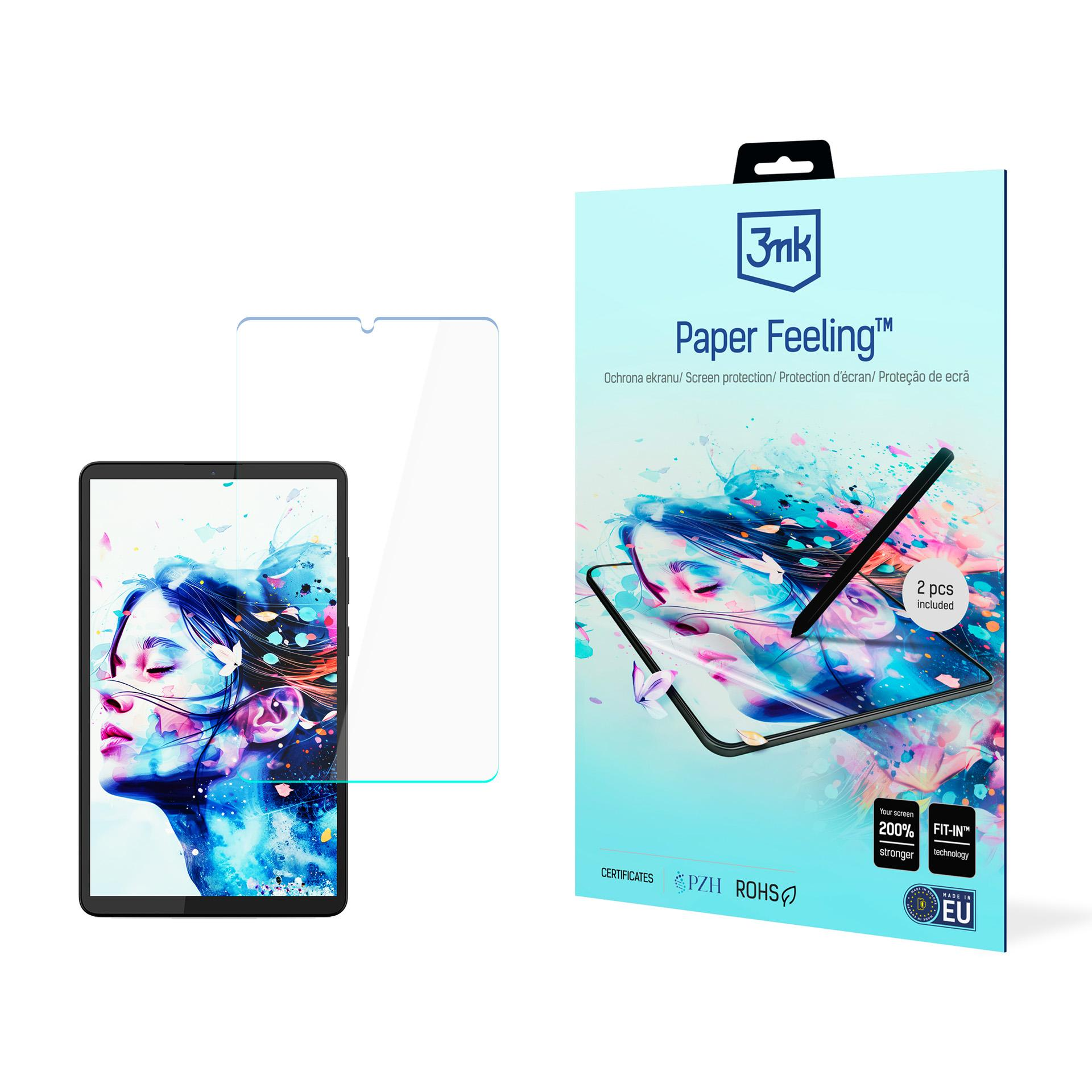 Confezione per proteggi schermo con tablet e stilo. 2 pezzi inclusi.
