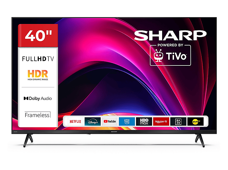 SHARP 40HE2745E LED TV (Flat, 40 Zoll / 101 cm, Full-HD, SMART TV ...