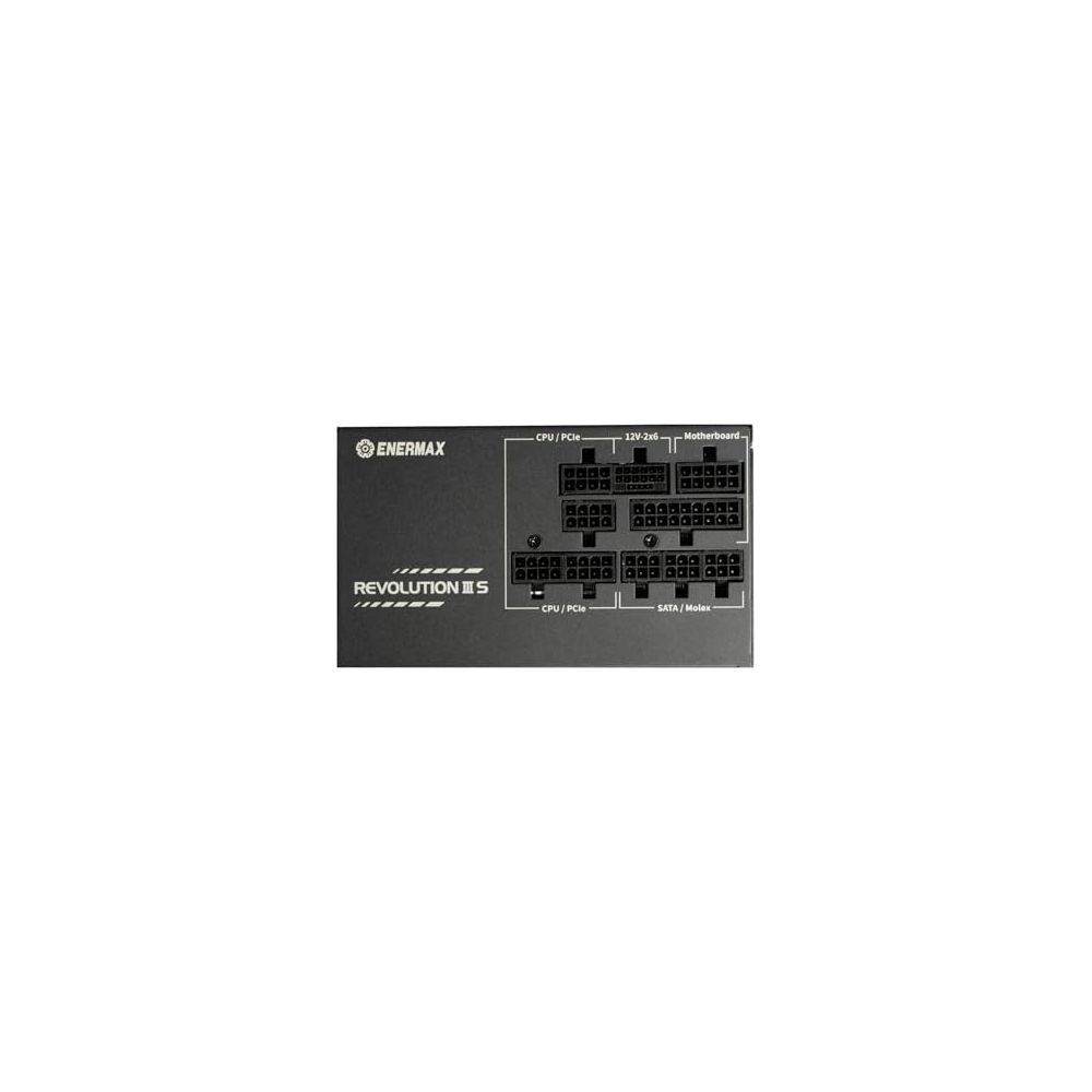 Alimentatore Enermax con porte per CPU/PCIe, 12V, Scheda madre e SATA/Molex.