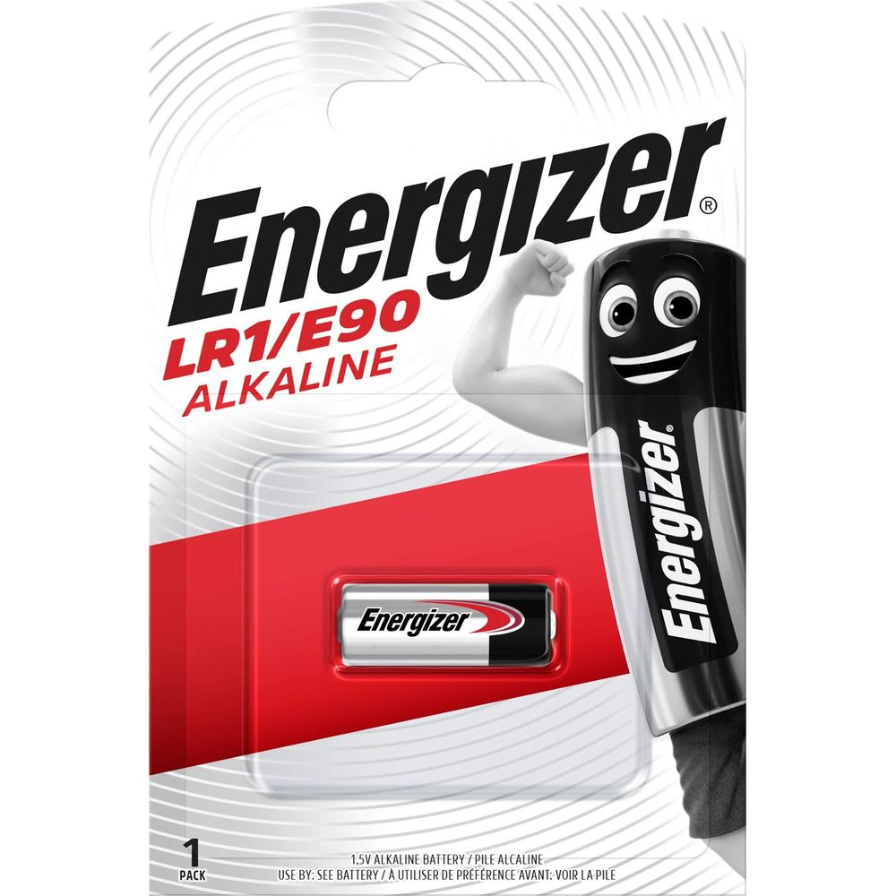 Energizer LR1/E90 Alkaline Batterie im Blisterpack mit Comic-Figur.
