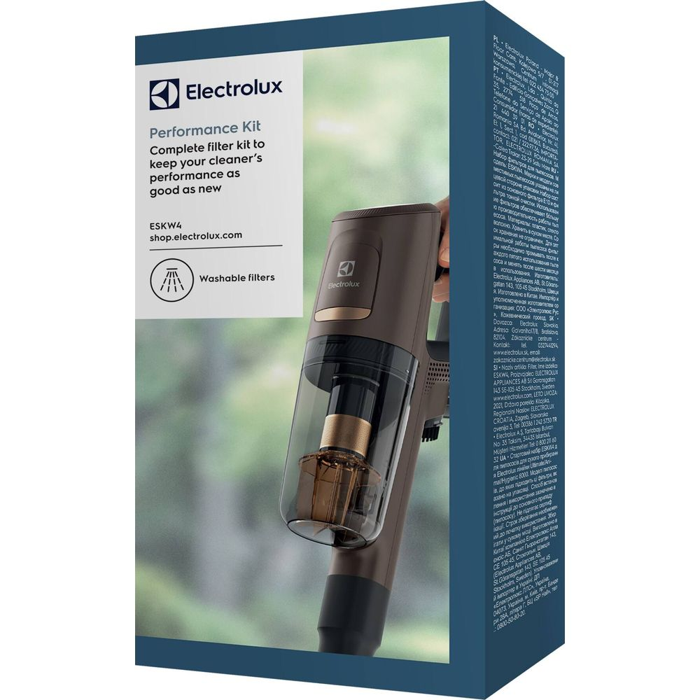 Kit Performance Electrolux pour aspirateurs, modèle ESKW4, avec filtres lavables.