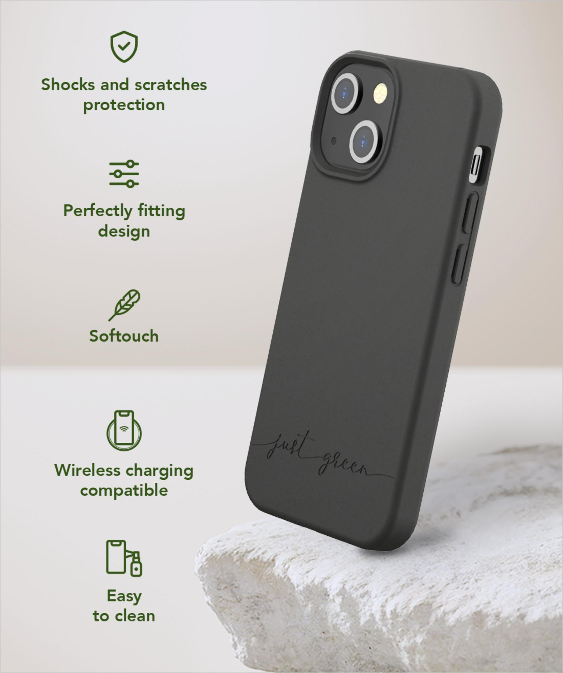 Custodia per telefono grigio scuro con ritagli fotocamera e