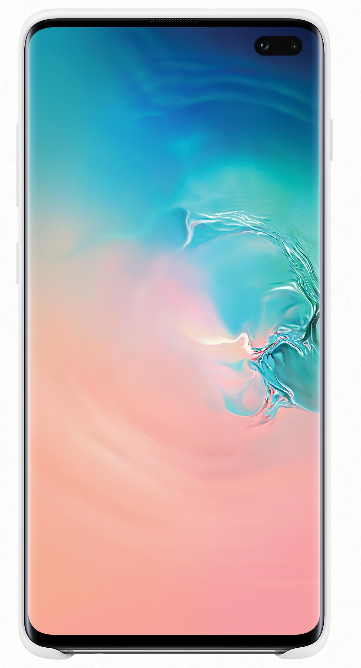 Uno smartphone con una sfumatura da rosa a blu sullo schermo.