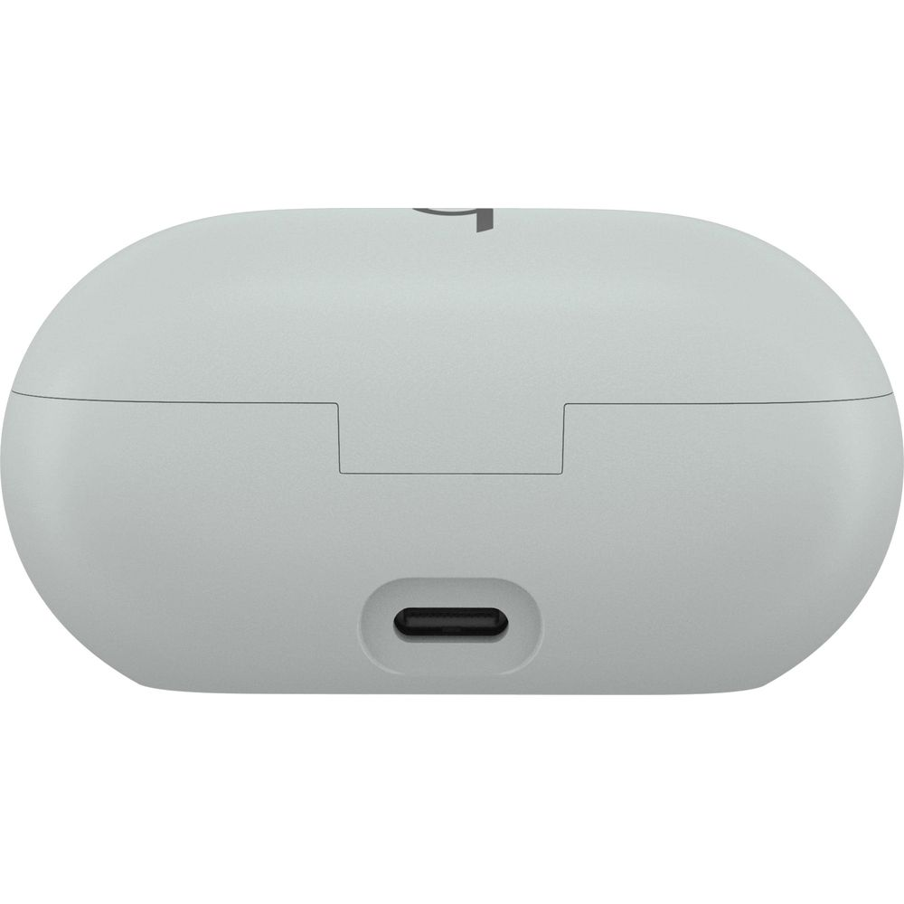 Szara ładowarka z portem USB-C i logo marki.