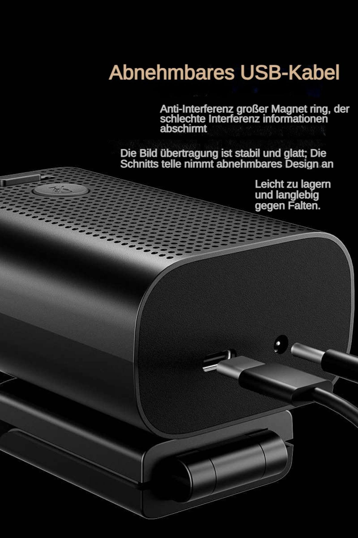Abnehmbares USB-Kabel mit Magnetring und Ladeanschluss.