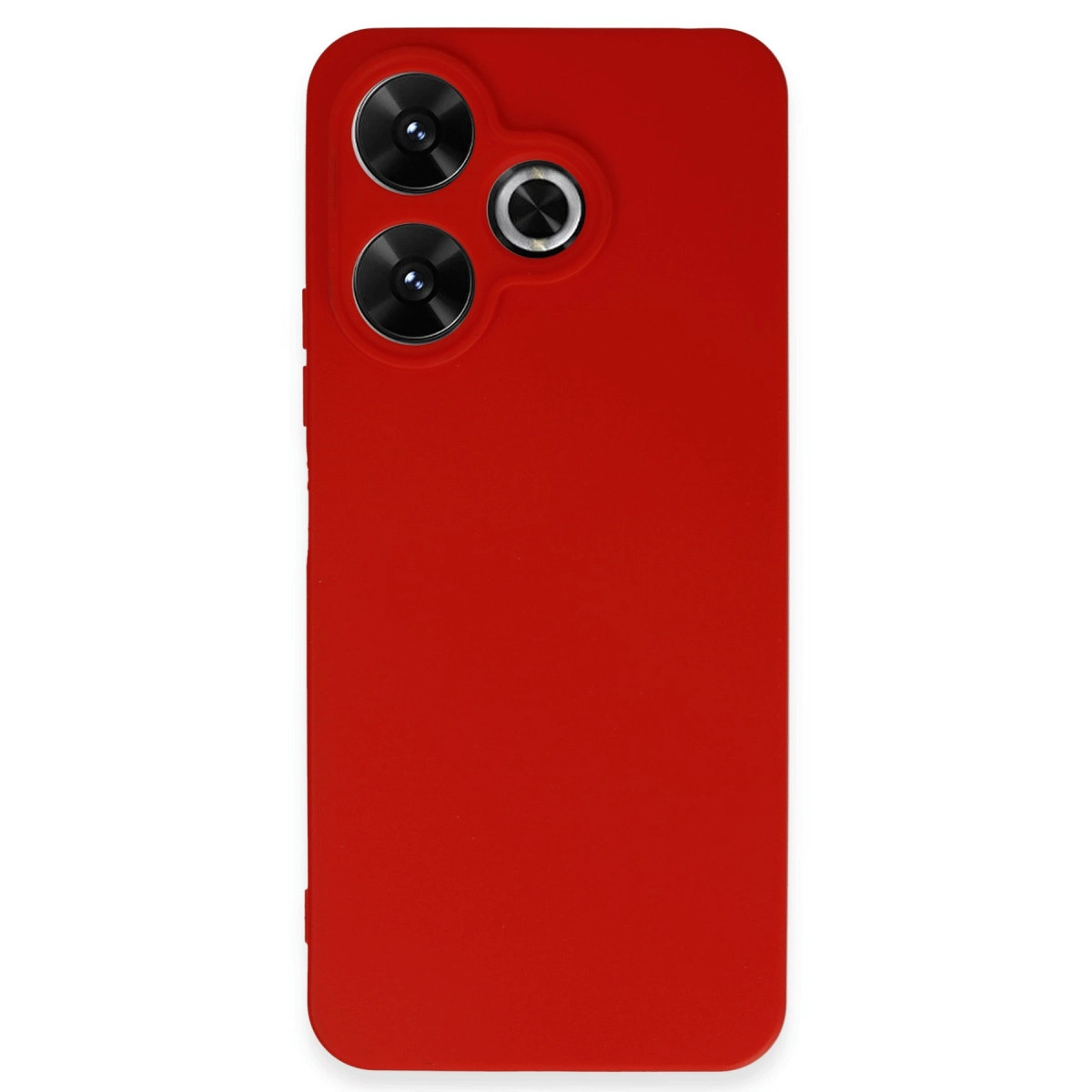 NEWFACE Xiaomi Redmi 13 4G Uyumlu First Silikon Telefon Kılıfı Kırmızı