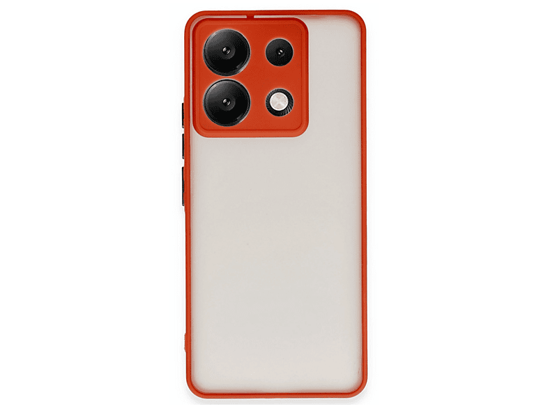 NEWFACE Xiaomi Redmi Note 13 5G Uyumlu Montreal Silikon Kapak Telefon Kılıfı Kırmızı