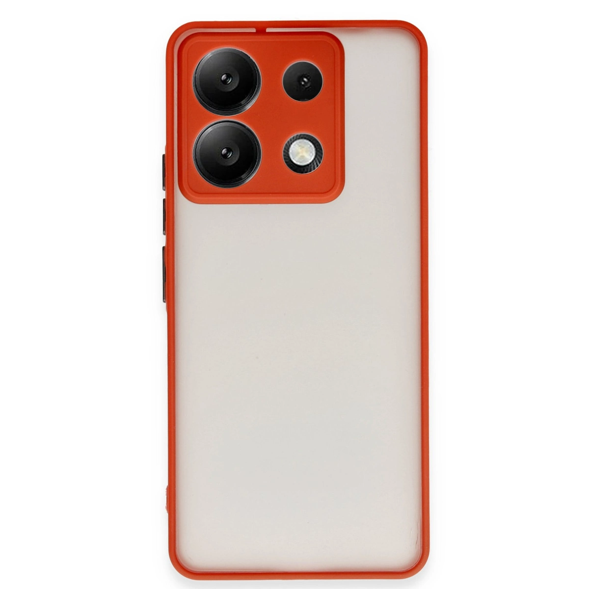 NEWFACE Xiaomi Redmi Note 13 Pro 5G Uyumlu Montreal Silikon Kapak Telefon Kılıfı Kırmızı