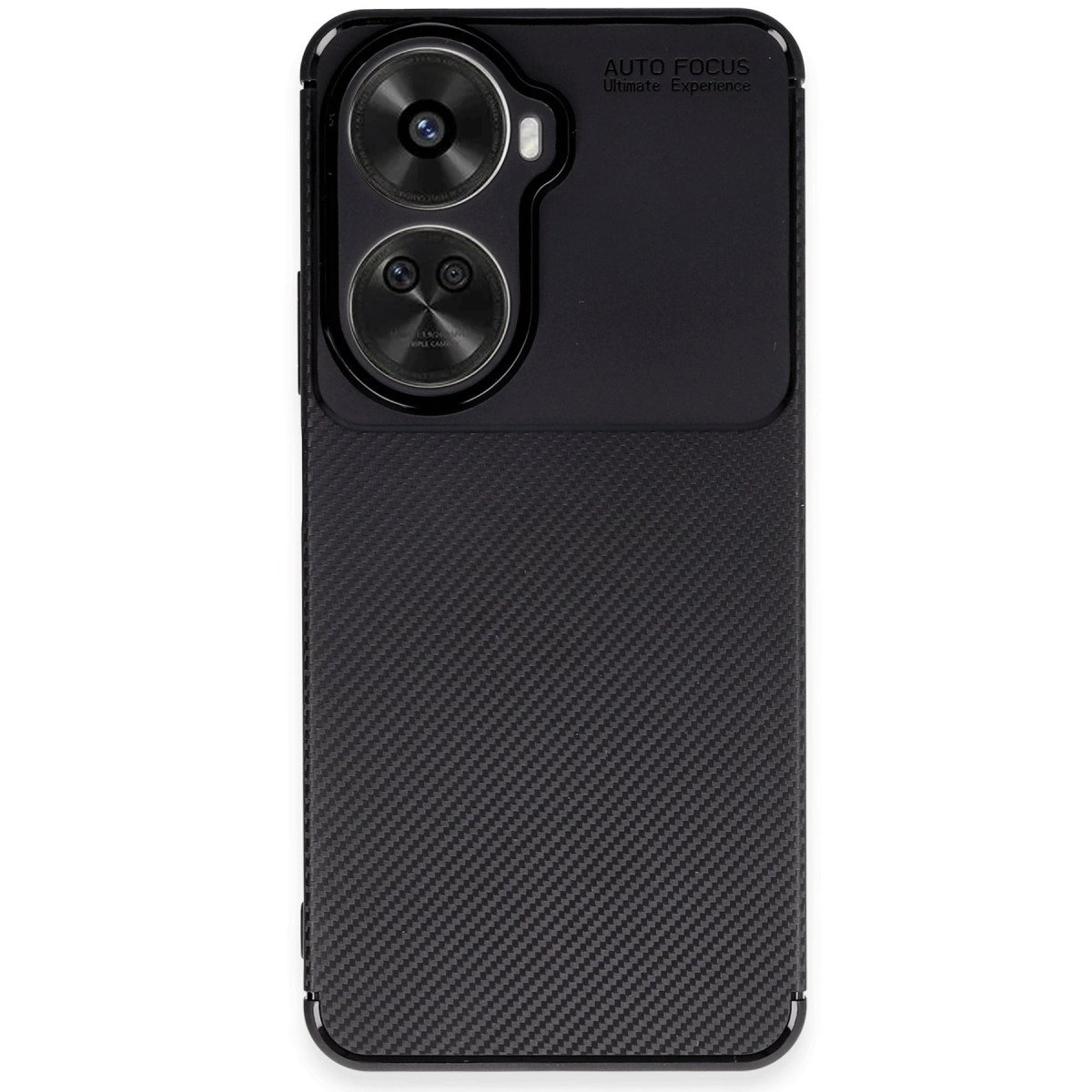 NEWFACE Huawei Nova 12 Se Uyumlu Auto Focus Karbon Kapak Telefon Kılıfı Siyah