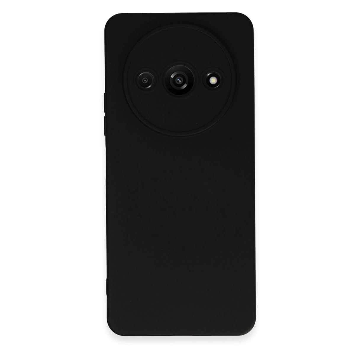 NEWFACE Xiaomi Redmi A3 4G Uyumlu Nano İçi Kadife Silikon Telefon Kılıfı Siyah
