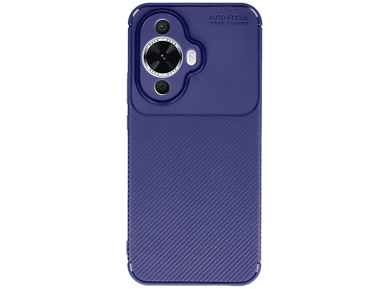 NEWFACE Huawei Nova 12S Uyumlu Auto Focus Karbon Kapak Telefon Kılıfı Lacivert