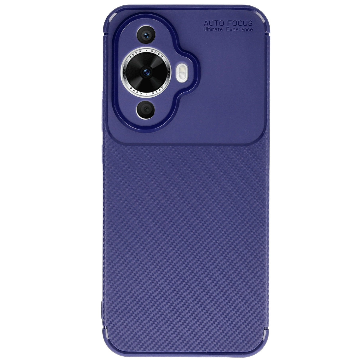 NEWFACE Huawei Nova 12S Uyumlu Auto Focus Karbon Kapak Telefon Kılıfı Lacivert