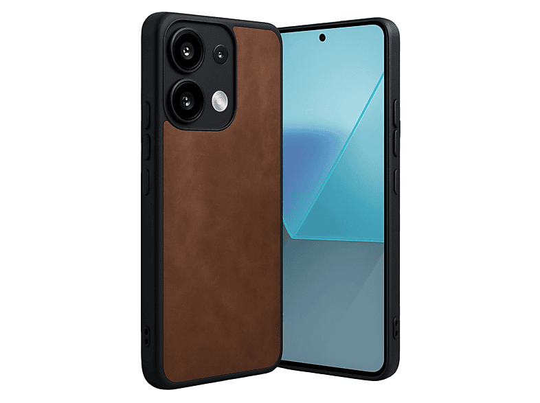 NEWFACE Xiaomi Redmi Note 13 4G Uyumlu Aras Deri Kapak Telefon Kılıfı Taba