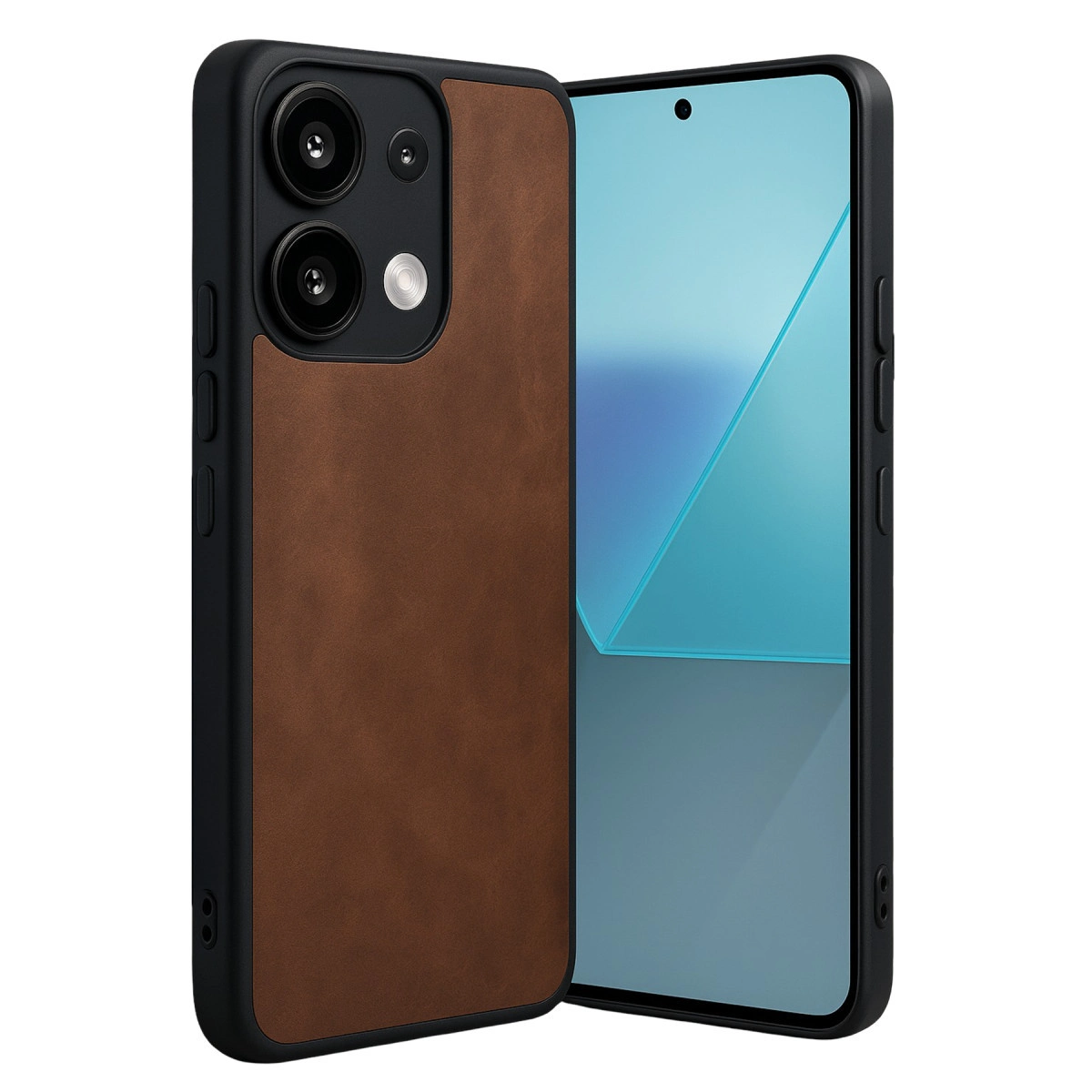NEWFACE Xiaomi Redmi Note 13 Pro 4G Uyumlu Aras Deri Kapak Telefon Kılıfı Taba