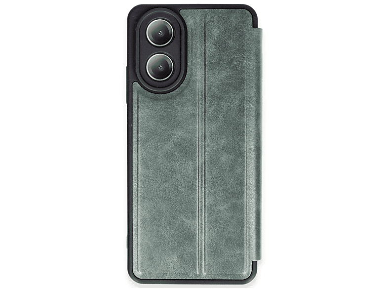 NEWFACE Oppo A38 Uyumlu Flip Cover Telefon Kılıfı Koyu Yeşil