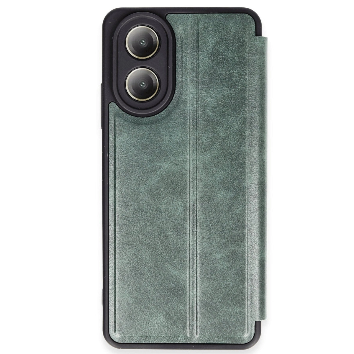 NEWFACE Oppo A38 Uyumlu Flip Cover Telefon Kılıfı Koyu Yeşil