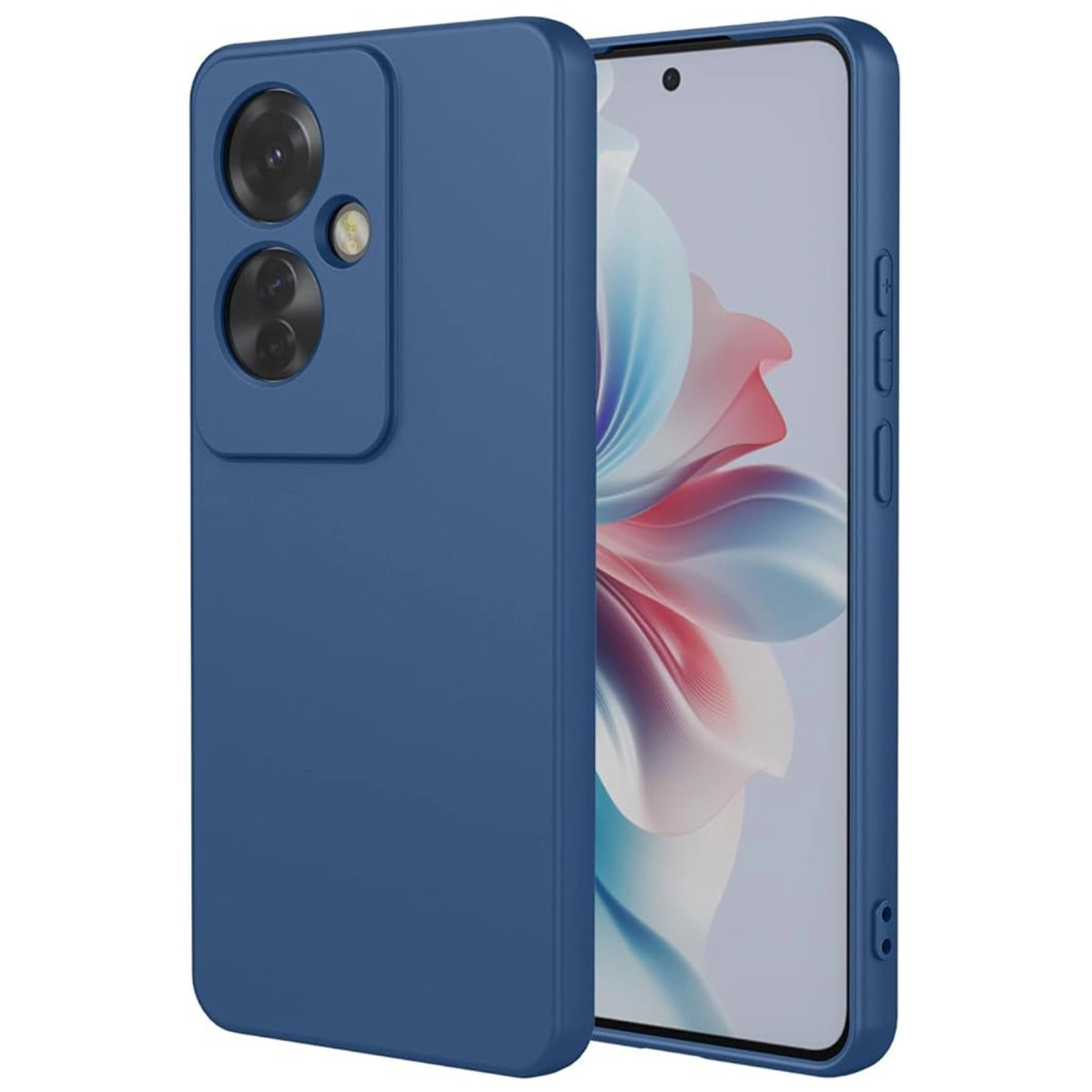 NEWFACE Oppo Reno 11F Uyumlu First Silikon Telefon Kılıfı Lacivert