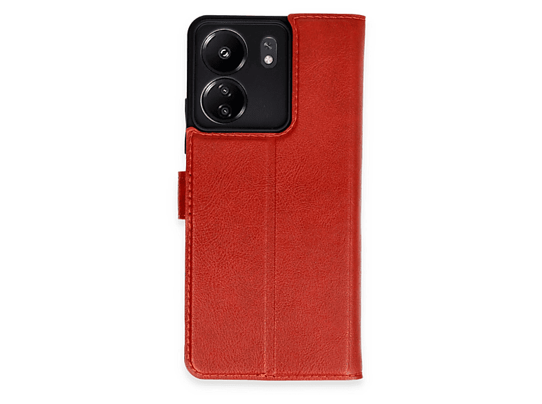 NEWFACE Xiaomi Redmi 13C Uyumlu Trend S Plus Kapaklı Telefon Kılıfı Kırmızı