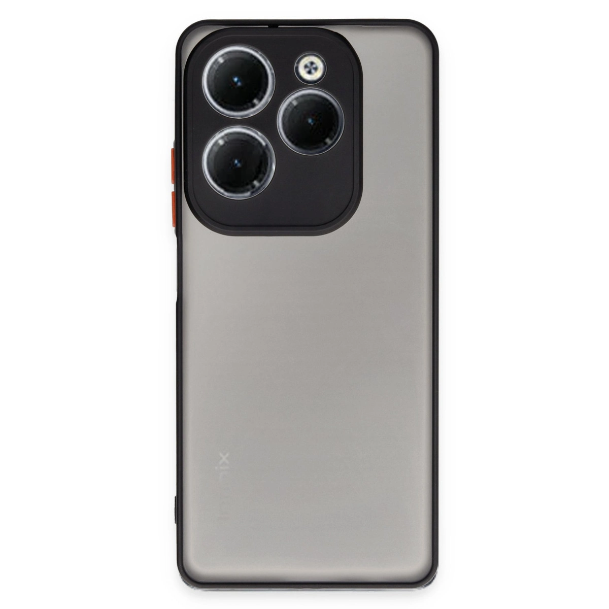 NEWFACE İnfinix Hot 40 Pro Uyumlu Montreal Silikon Kapak Telefon Kılıfı Siyah