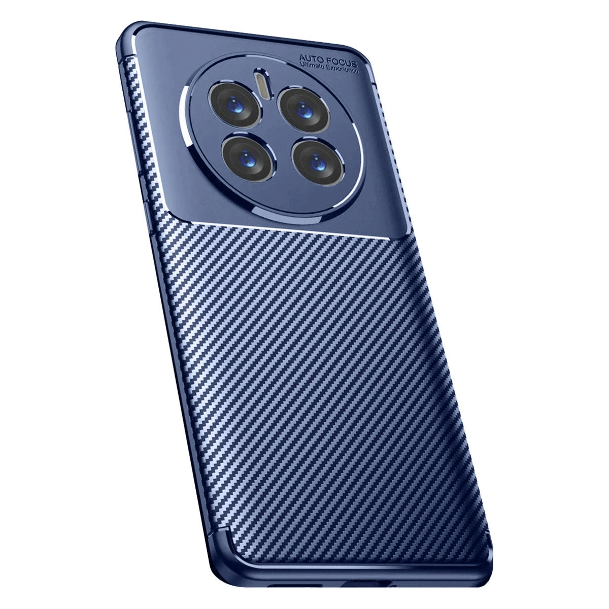 NEWFACE Realme 12 Pro Plus Auto Focus Karbon Kapak Telefon Kılıfı Lacivert