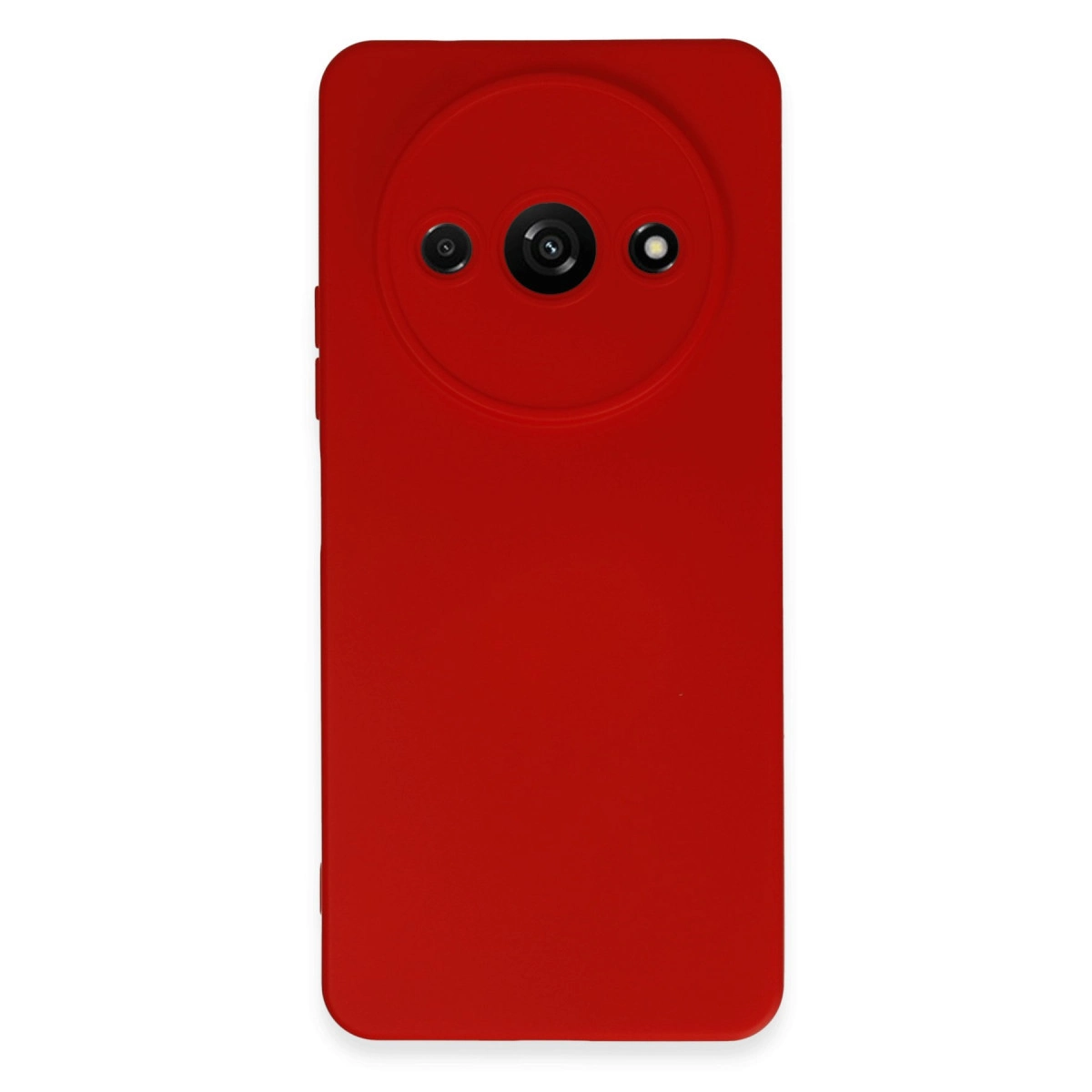 NEWFACE Xiaomi Redmi A3 4G Uyumlu Nano İçi Kadife Silikon Telefon Kılıfı Kırmızı