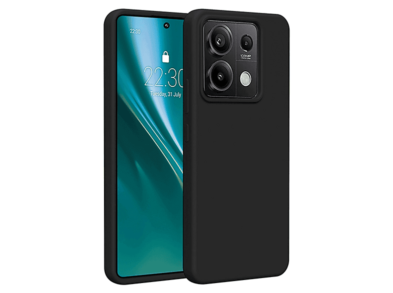 NEWFACE Xiaomi Redmi Note 13 4G Uyumlu First Silikon Telefon Kılıfı Siyah
