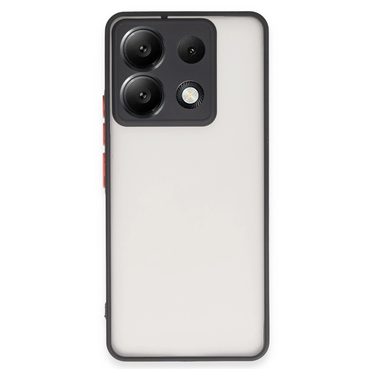 NEWFACE Xiaomi Redmi Note 13 Pro 5G Uyumlu Montreal Silikon Kapak Telefon Kılıfı Siyah
