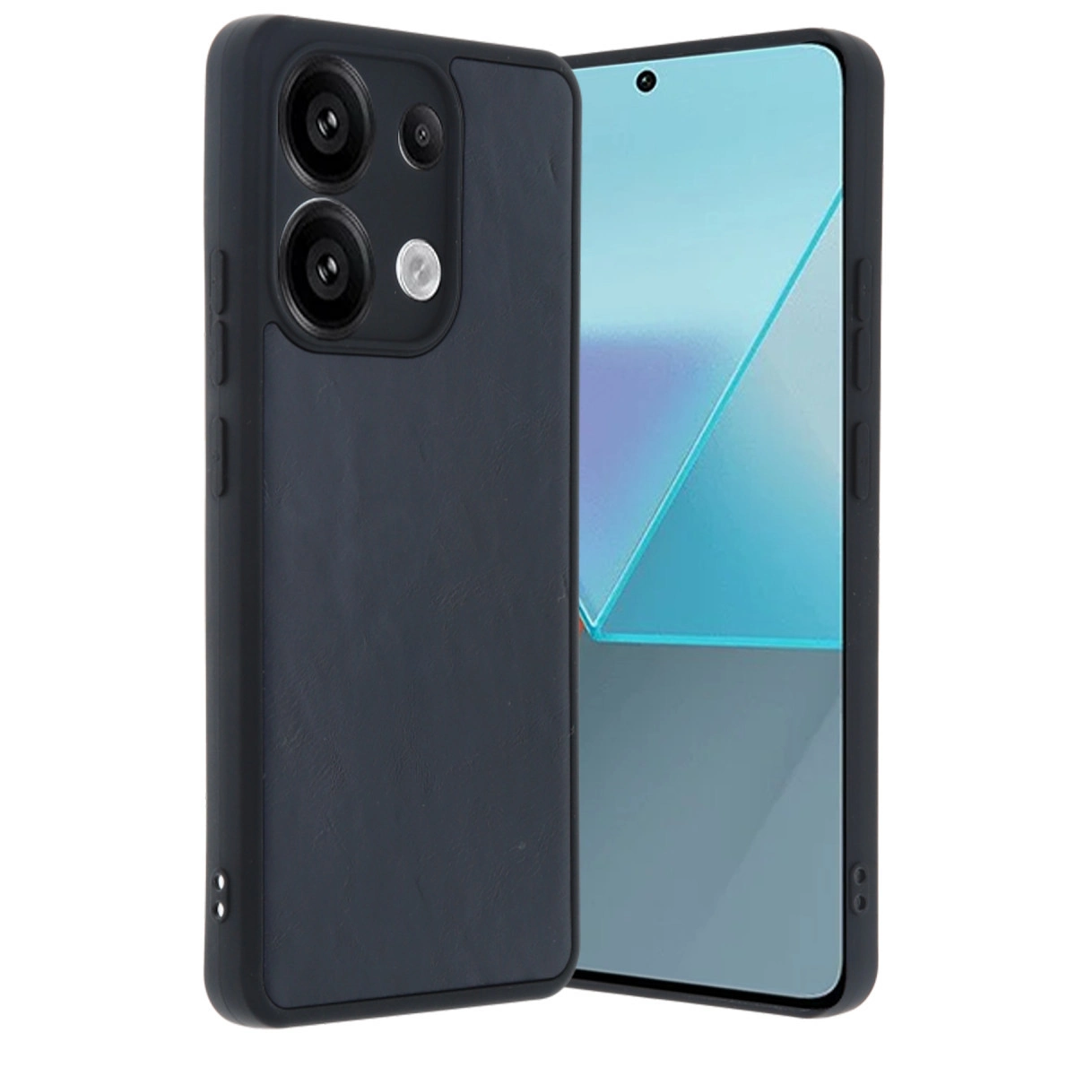 NEWFACE Xiaomi Redmi Note 13 Pro 5G Uyumlu Aras Deri Kapak Telefon Kılıfı Lacivert