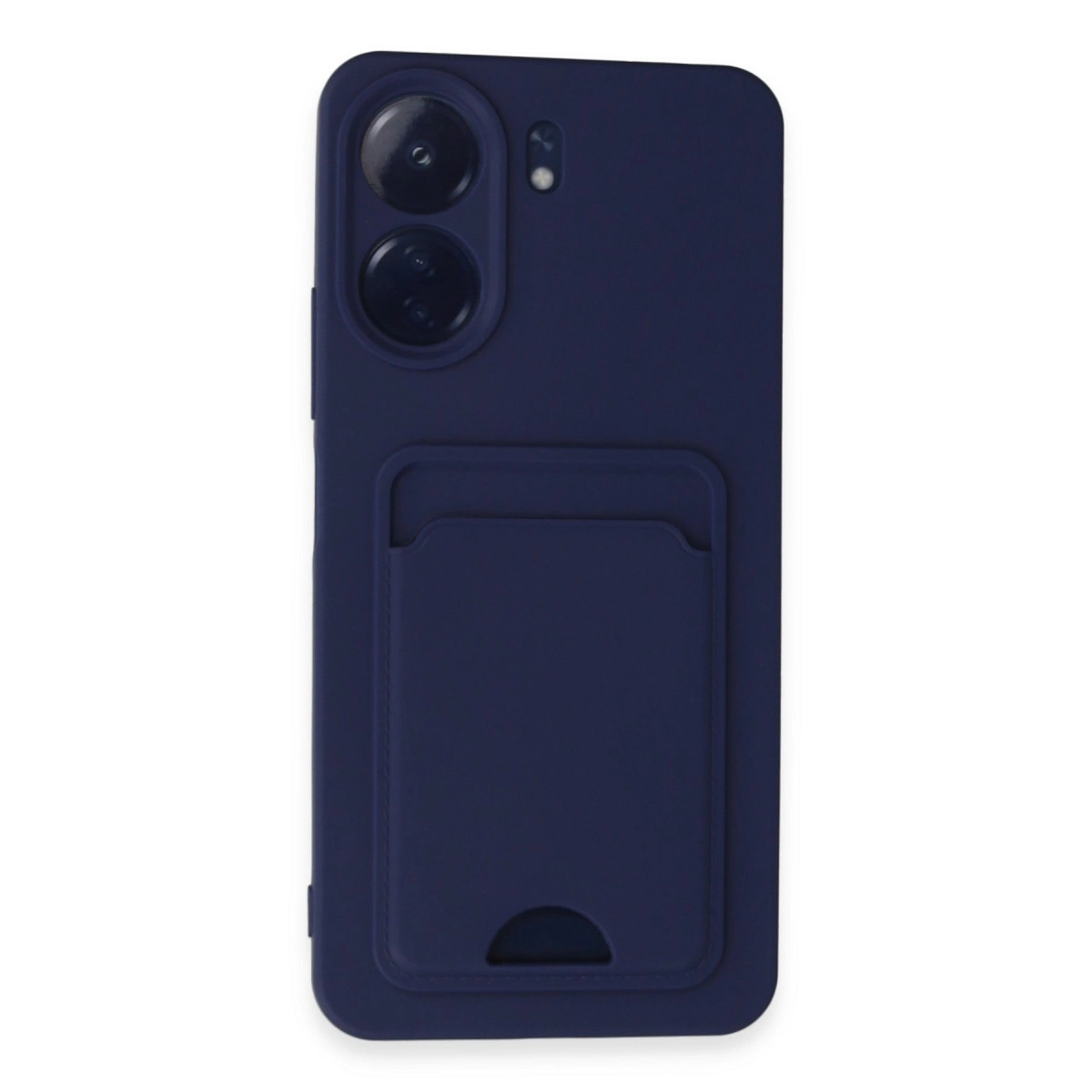 NEWFACE Xiaomi Redmi 13C Uyumlu Kelvin Kartvizitli Silikon Telefon Kılıfı Lacivert