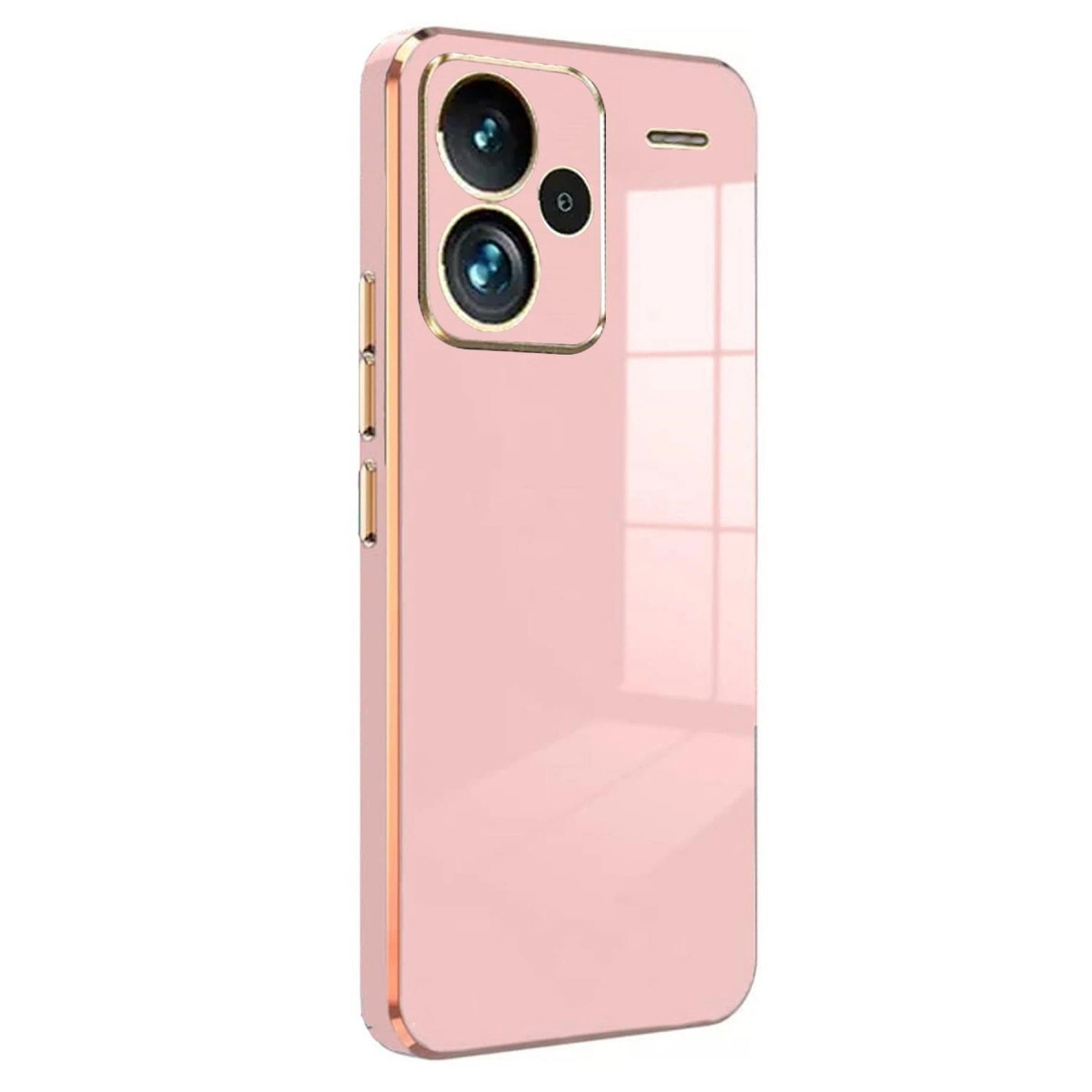 NEWFACE Xiaomi Redmi Note 13 Pro Plus Uyumlu Volet Silikon Telefon Kılıfı Pembe