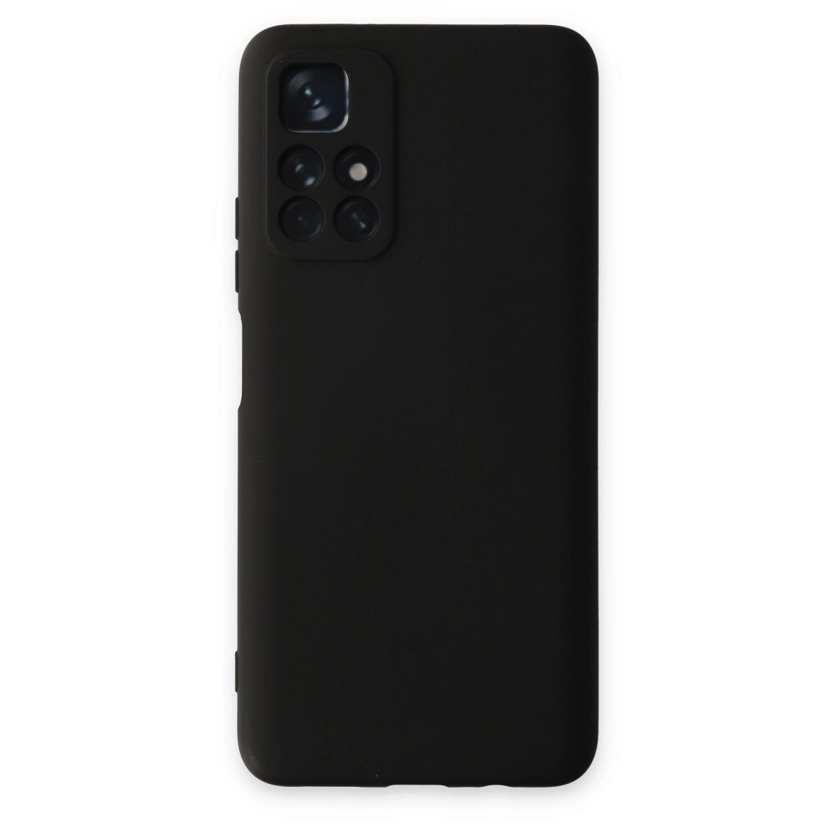 NEWFACE Xiaomi Redmi Note 11T Uyumlu Nano İçi Kadife Silikon Telefon Kılıfı Siyah