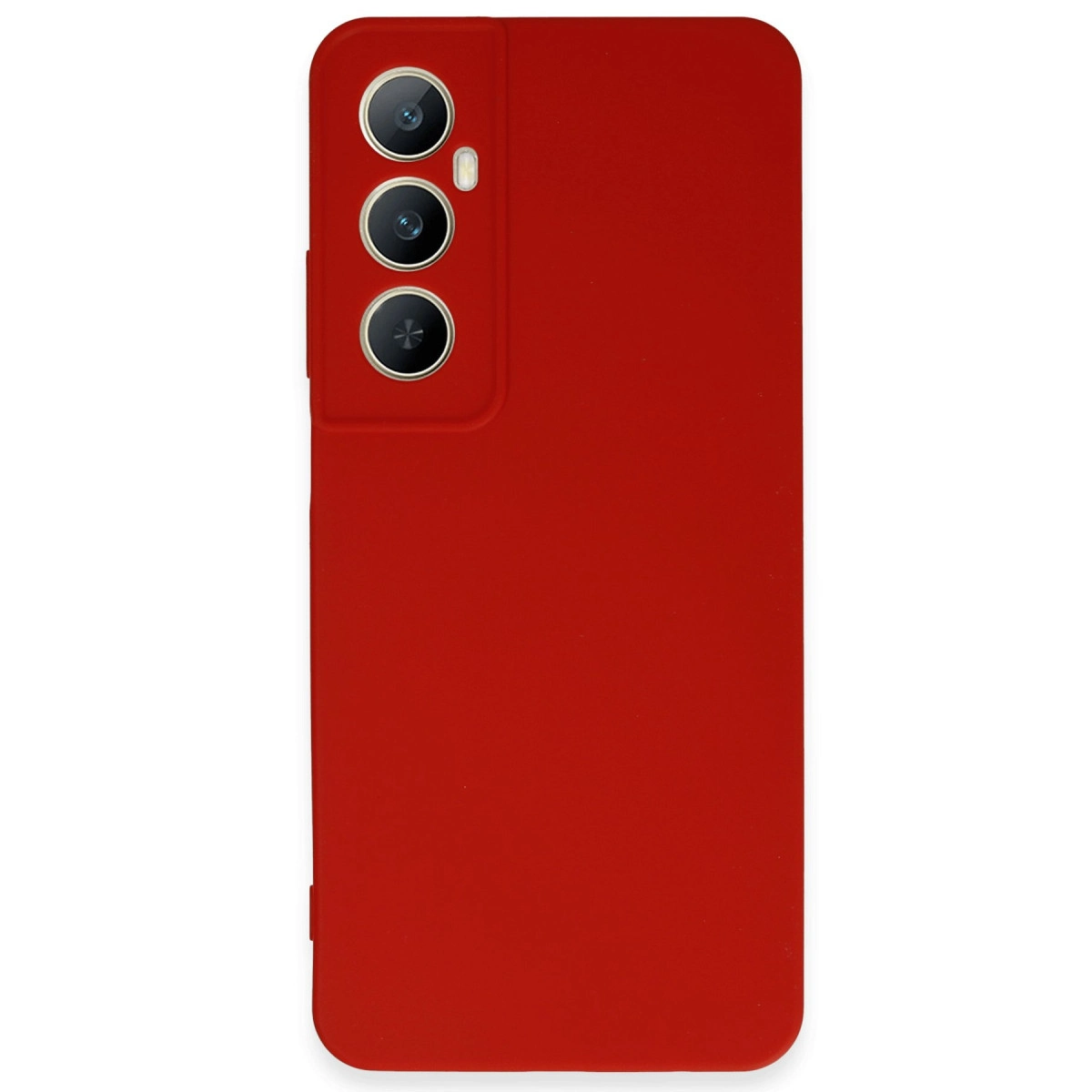 NEWFACE Realme C65 Uyumlu First Silikon Telefon Kılıfı Kırmızı