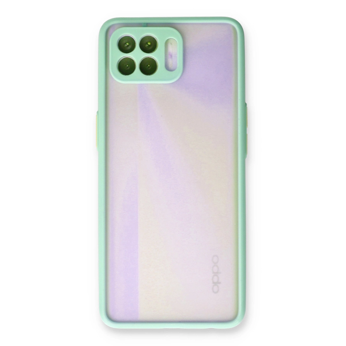 NEWFACE Oppo Reno 4 Lite Uyumlu Montreal Silikon Kapak Telefon Kılıfı Turkuaz