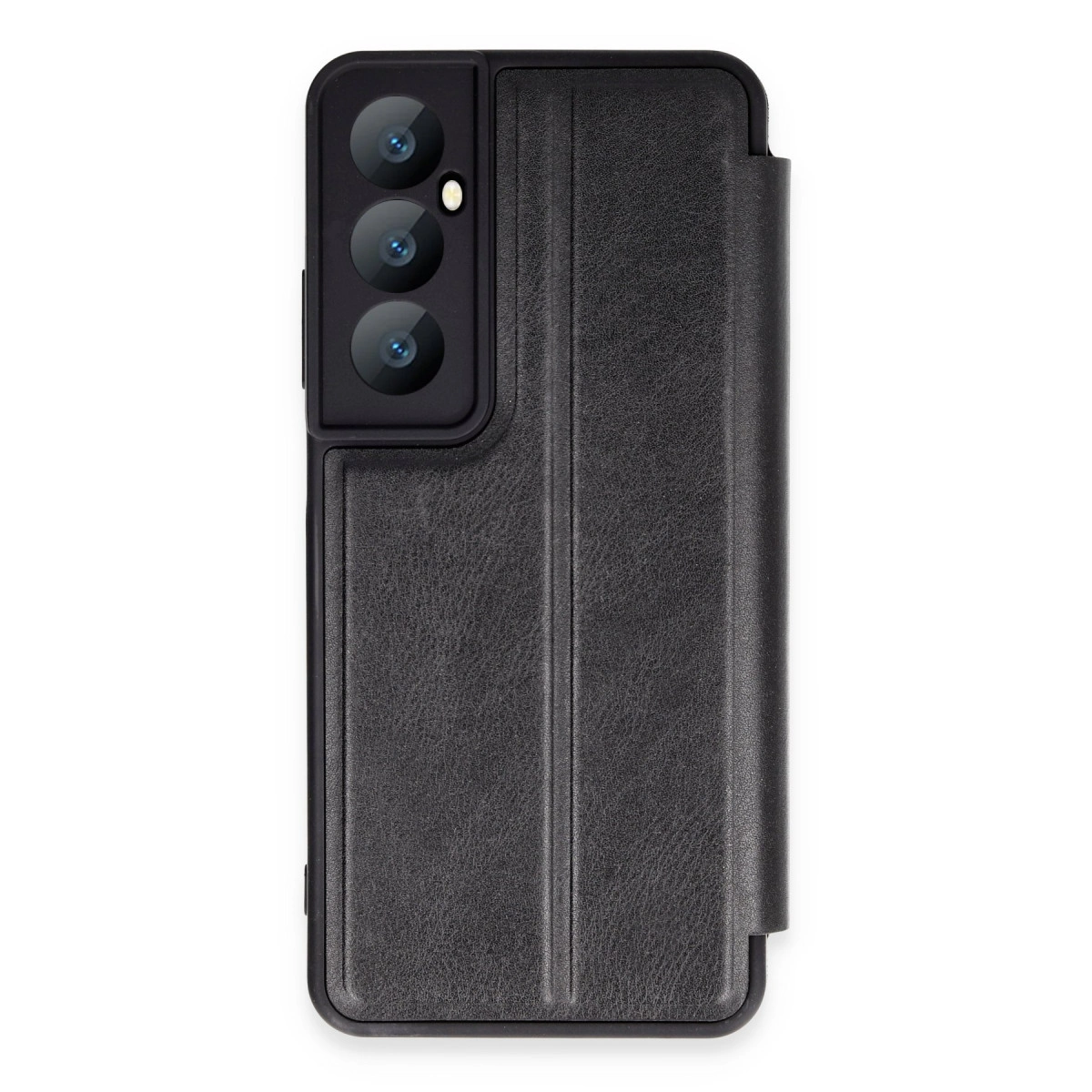 NEWFACE Realme C65 Uyumlu Flip Cover Telefon Kılıfı Siyah