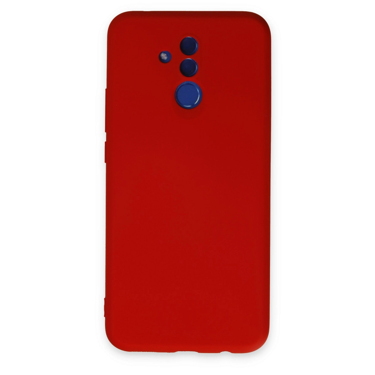 NEWFACE Huawei Mate 20 Lite Uyumlu Nano İçi Kadife Silikon Telefon Kılıfı Kırmızı