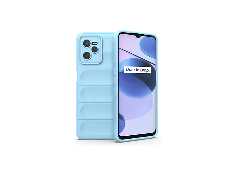 NEWFACE Realme C35 Uyumlu Optimum Silikon Telefon Kılıfı Sky Blue