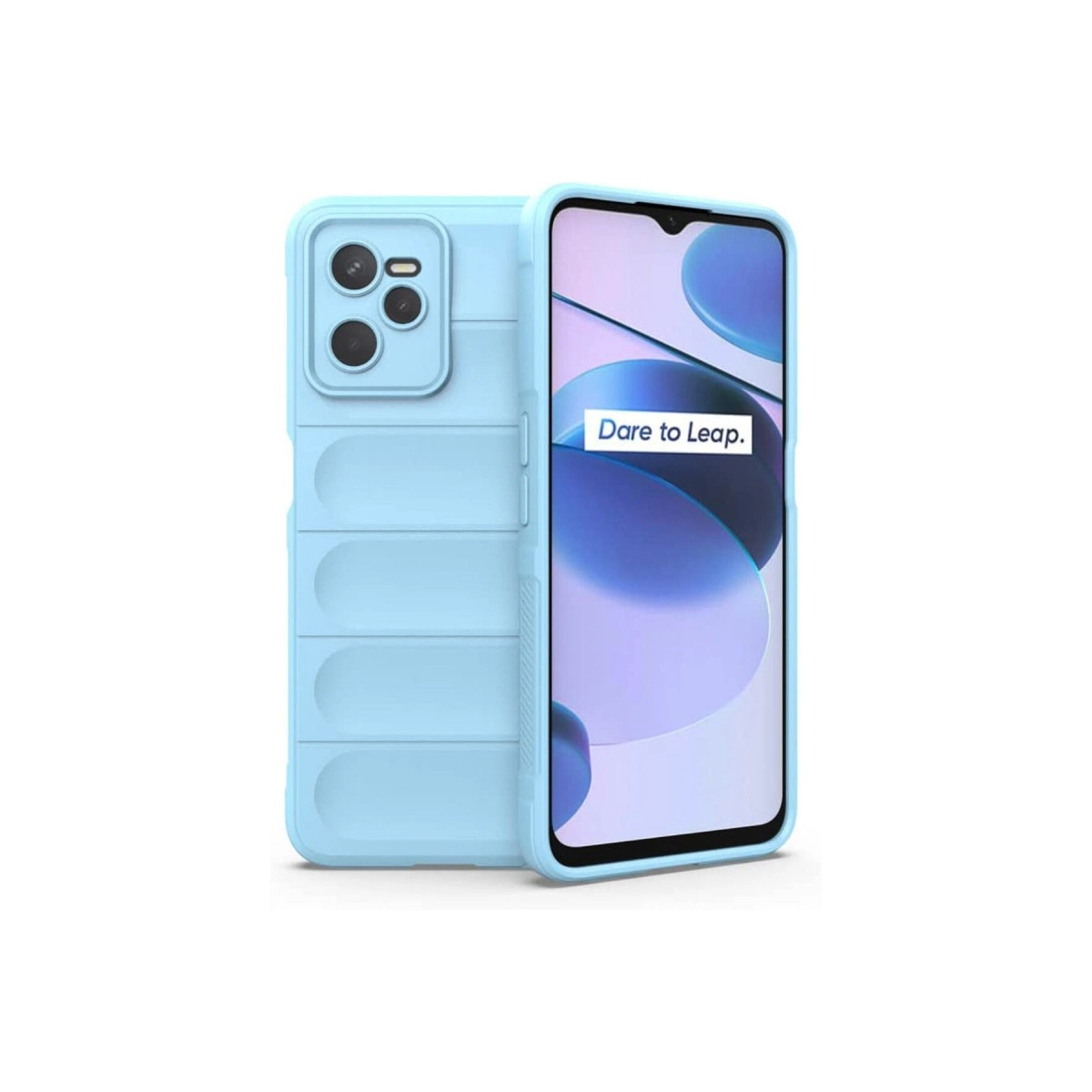 NEWFACE Realme C35 Uyumlu Optimum Silikon Telefon Kılıfı Sky Blue