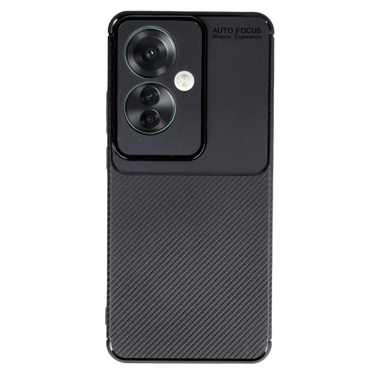 NEWFACE Oppo Reno 11F Uyumlu Auto Focus Karbon Kapak Telefon Kılıfı Siyah