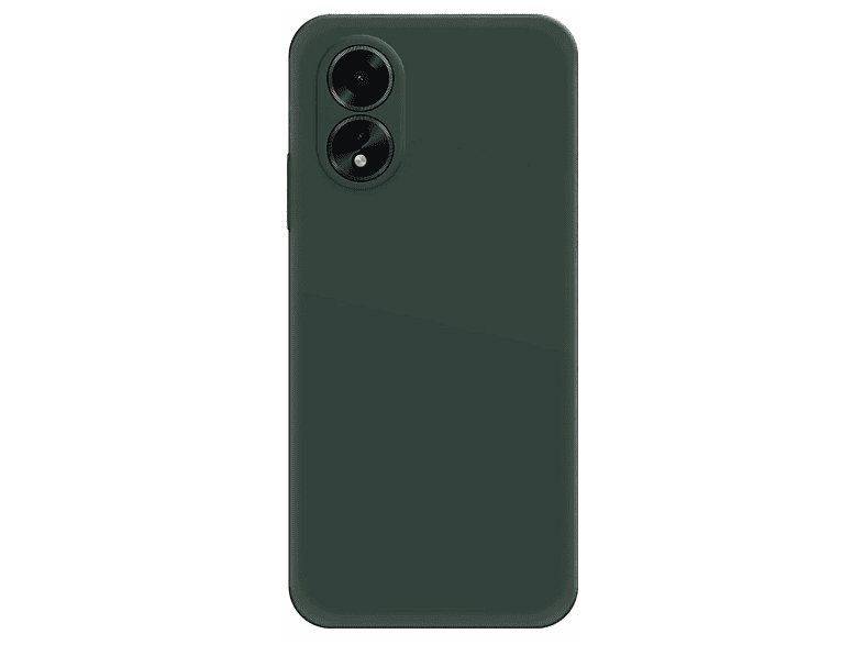 NEWFACE Oppo A38 Uyumlu First Silikon Telefon Kılıfı Koyu Yeşil