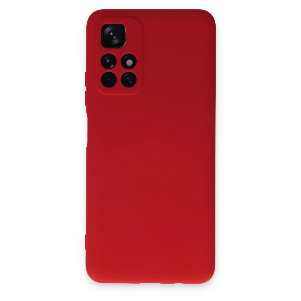 NEWFACE Xiaomi Redmi Note 11T Uyumlu Nano İçi Kadife Silikon Telefon Kılıfı Kırmızı