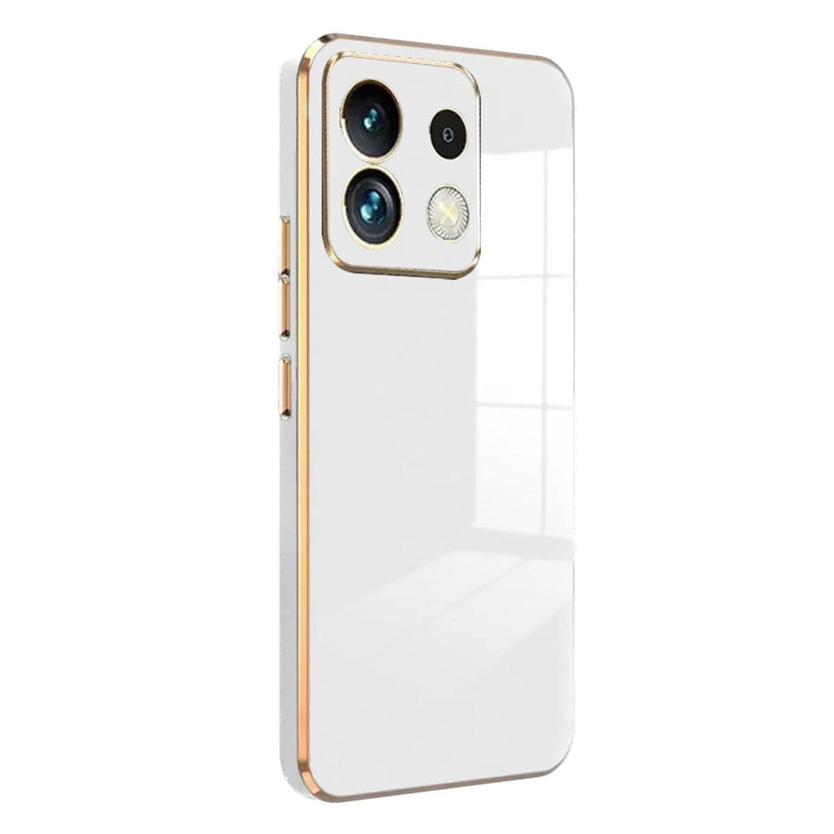 NEWFACE Xiaomi Redmi Note 13 Pro 5G Uyumlu Volet Silikon Telefon Kılıfı Beyaz